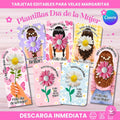 Plantillas para Velas margaritas Día de la Mujer