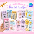 Plantillas para Velas Día del Amigo