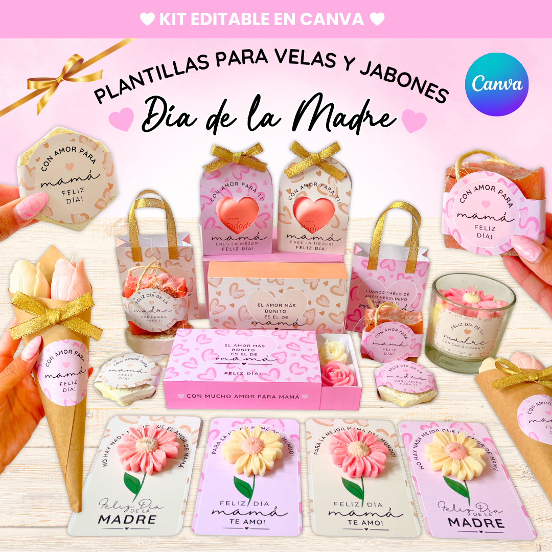 Plantillas Velas y Jabones Día de la Madre 2026