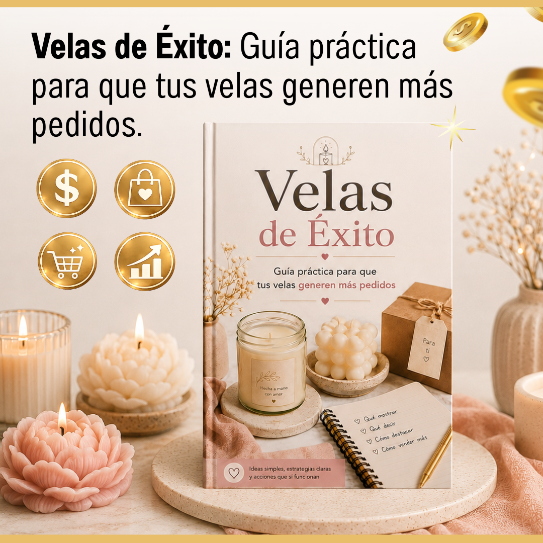 Velas de Éxito: Guía práctica para que tus velas generen más pedidos.